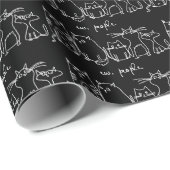 Ew, People Funny Meowy Cat Liebhaber Geschenkpapier (Rolleneckpunkt)