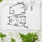 Ew, People Funny Meowy Cat Liebhaber Geschirrtuch (Gefaltet)