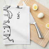 Ew, People Funny Meowy Cat Liebhaber Geschirrtuch (Viertel Falte)