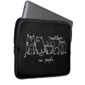 Ew, People Funny Meowy Cat Liebhaber Laptopschutzhülle (Vorne Rechts)