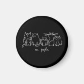Ew, People Funny Meowy Cat Liebhaber Magnet (Vorne)