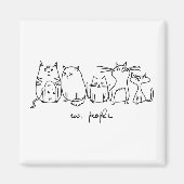 Ew, People Funny Meowy Cat Liebhaber Magnet (Vorne)