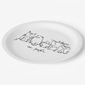 Ew, People Funny Meowy Cat Liebhaber Pappteller (Schrägansicht)