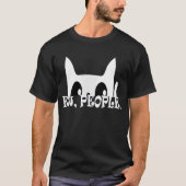 Ew People Funny White Cat T-Shirt (Vorderseite)