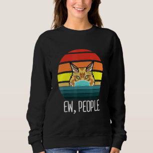Ew People Maine Coon Cat Vintag Cat Mama Sweatshirt