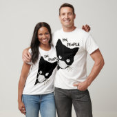 Ew People Masked Black Cat Design T-Shirt (Unisex)