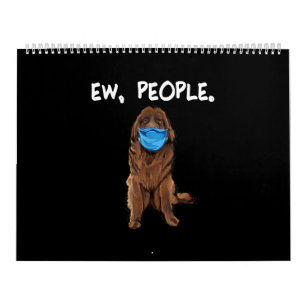 Ew People Newfie Dog Wear Face Mask Geschenk Kalender