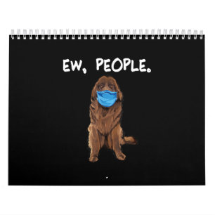 Ew People Newfie Dog Wear Face Mask Geschenk Kalender