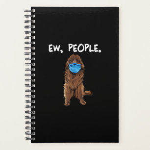 Ew People Newfie Dog Wear Face Mask Geschenk Planer