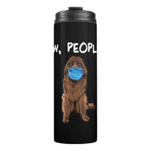 Ew People Newfie Dog Wear Face Mask Geschenk Thermosbecher