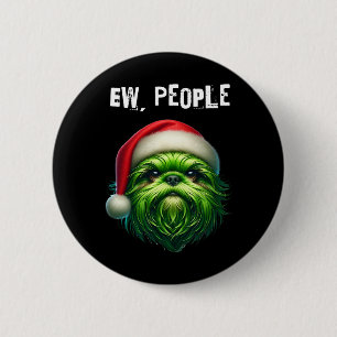 Ew People Shihtzu Dog Button