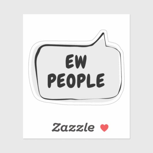 EW PEOPLE Sprechblase Vinyl Sticker (Blatt)