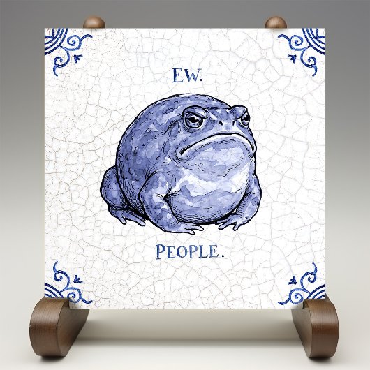 Ew People Toad Delft Blue Dutch Style  Fliese
