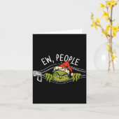 Ew People Xmas Funny Santa Sarcastic Anti Social I Karte (Gelbe Blume)