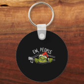 Ew People Xmas Funny Santa Sarcastic Anti Social I Schlüsselanhänger (Vorderseite)