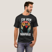 Ew Pew Madafakas Retro Black Cat Sarcastic Kitten T-Shirt (Vorne ganz)