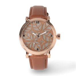 eWatch für Männer mit Rose, Gold und Kupfer Armbanduhr