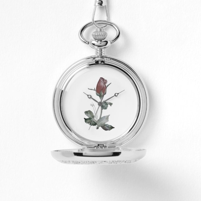 eWatch POCKET WATCH BLUME ART STYLE DESIGN Armbanduhr (Vorderseite)