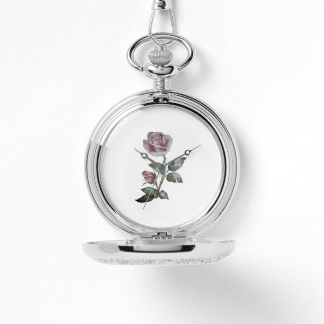 eWatch POCKET WATCH BLUME ART STYLE DESIGN Armbanduhr (Vorderseite)