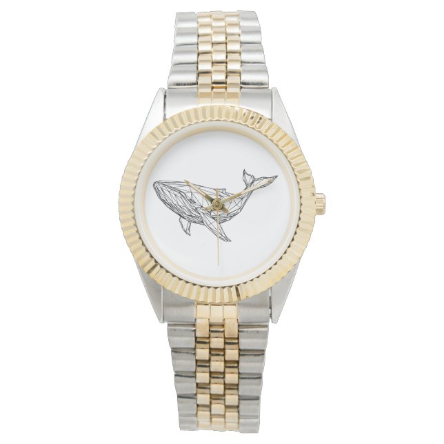 eWatch Watch Minimalist Geometric Whale Armbanduhr (Vorderseite)