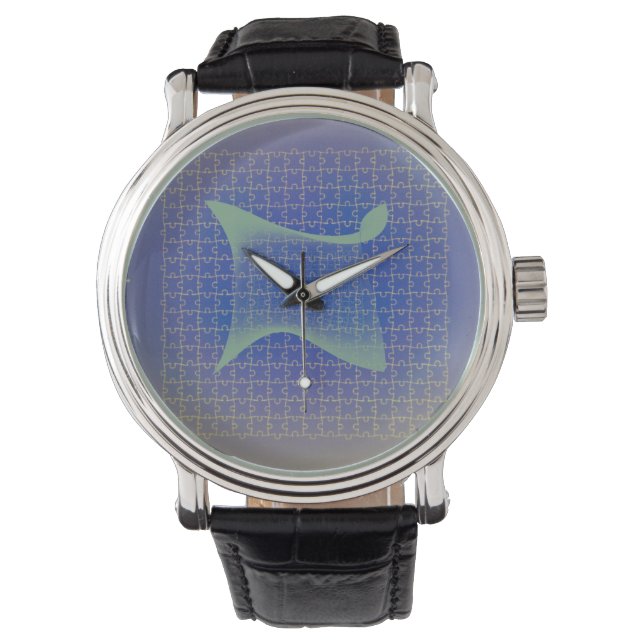eWatch Watch puzzle pieces together in a grid Armbanduhr (Vorderseite)