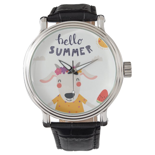 Ewatch watch zeigt Hello summer Armbanduhr (Vorderseite)