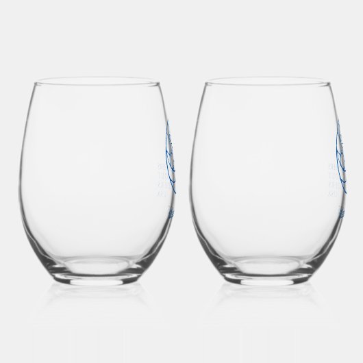 EWB-USA Klasse 2025 Stemless Wine Glasses Weinglas Ohne Stiel (Rechts)