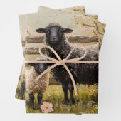 Ewe and Lamb Spring Sheep Art Decoupage Geschenkpapier Set (Beispiel)