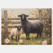 Ewe and Lamb Spring Sheep Art Magnet (Vorderseite)