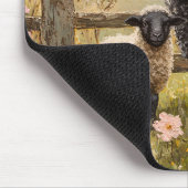 Ewe and Lamb Spring Sheep Art Mousepad (Ecke)