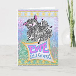 Ewe Did Great! – Kid Congratulations Karte