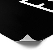 Ewe-F-O Funny UFO Pun Dark BG Poster (Ecke)