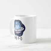 Ewe-F-O Funny UFO Pun Kaffeetasse (Vorderseite Links)