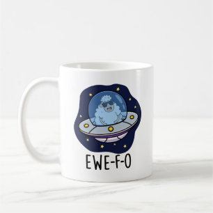 Ewe-F-O Funny UFO Pun Kaffeetasse