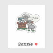 Ewe ist meine Welt Aufkleber (Blatt)