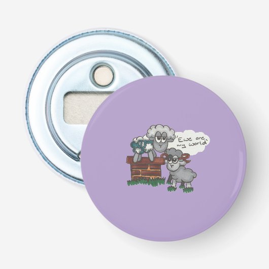 Ewe ist meine Welt Flaschenöffner (Vorderseite)