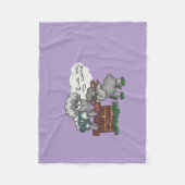 Ewe ist meine Welt Fleecedecke (Vorderseite)