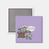 Ewe ist meine Welt Magnet (Vorderseite/Rückseite)