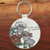 Ewe ist meine Welt Schlüsselanhänger (Rückseite)