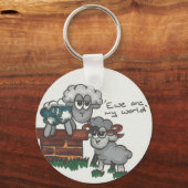 Ewe ist meine Welt Schlüsselanhänger (Vorderseite)