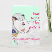 Ewe ist nicht fett! karte (Rückseite)