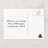 Ewe-nique Zitat Regenbogen Schafe einzigartig Post Postkarte (Rückseite)