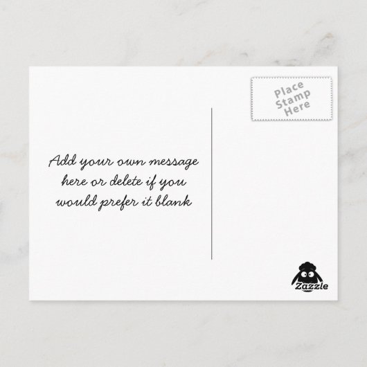 Ewe-nique Zitat Regenbogen Schafe einzigartig Post Postkarte (Rückseite)