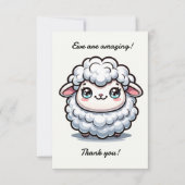 Ewe sind Phantastisch Niedliche Schafe Peitsche fl Dankeskarte (Vorderseite)