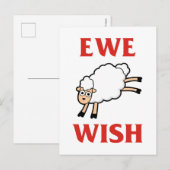 Ewe Wish Postkarte (Vorne/Hinten)