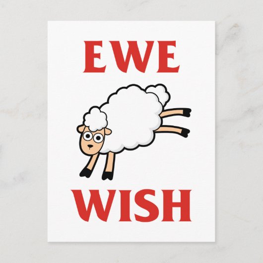Ewe Wish Postkarte (Vorderseite)
