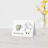 Ewenique Unique I Liebe You Card Karte (Gelbe Blume)