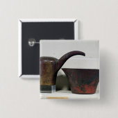 Ewer und Becken (Kupfer) Button (Vorne & Hinten)