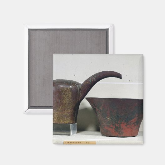 Ewer und Becken (Kupfer) Magnet (Vorderseite/Rückseite)