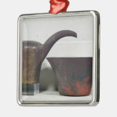 Ewer und Becken (Kupfer) Ornament Aus Metall (Links)